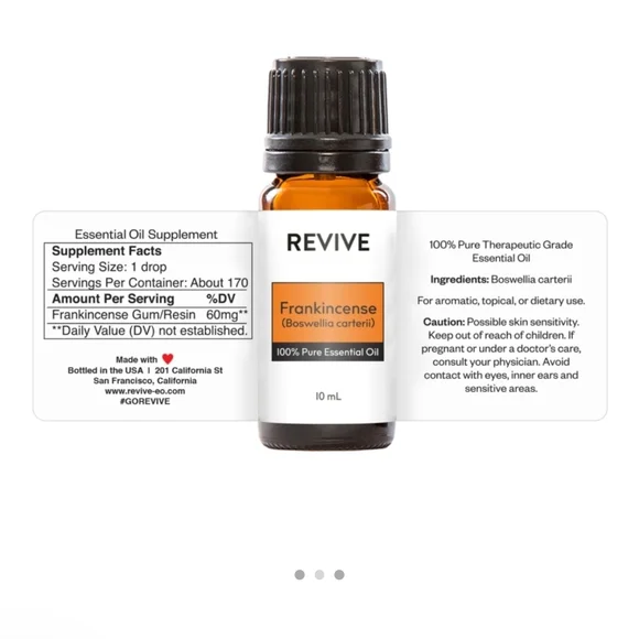 Frankincense Essential Oil - Organic - 10mL - Picture 2 of 3